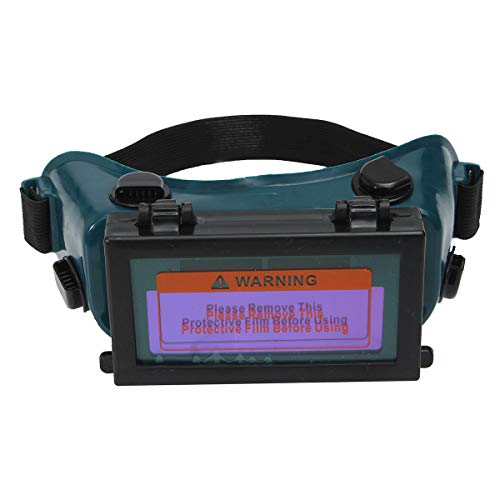 TOOLSTAR Schweißbrille, automatische Verdunkelung, LCD-Schweißbrille, Sonnenbrille, Maske, Helm, Augenschutz für Arc Tig Mig Schleifen Schweißer - Blau von TOOLSTAR