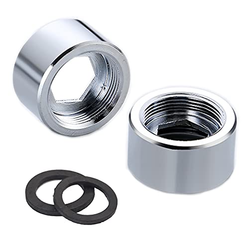 Wasserhahn-Adapter, 24 mm NPT-Innengewindeübertragung auf Innengewinde, Wasserhahnanschluss, Luftsprudler für Badezimmer, Küche, Wasserreiniger-Adapter (NPT F22 mm auf F24 mm) von TOOLSTAR