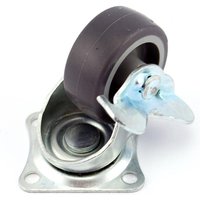 Tooltech - Lenkrolle tpr mit Bremse 50 x 22 mm von TOOLTECH