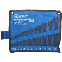 CRV Ringmaulschlüssel - schwarz 6-22mm 12 Stück (20) von TOOLTEK