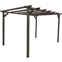 Tooltek - Kostenlose Pergola aus Kiefernholz 300x300xH400 cm von TOOLTEK