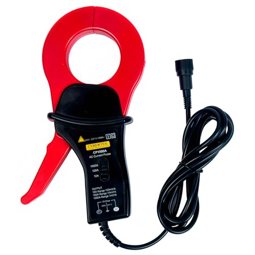CYBERTEK Oszilloskop Stromzange Hochfrequenz AC-Stromsonde CP1000A CP1000B 100kHz/10kHz Dauerstrom 1000Arms Mit standardmäßigem BNC-Ausgangsanschluss (CP1000A 1000A 100kHz) von TOOLTOP