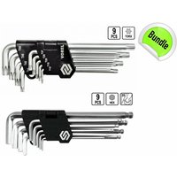 Kugelkopf Innensechskant Imbuß Schlüssel + Torx Winkel Schlüssel Satz 18 tlg von TOOLTRADERS