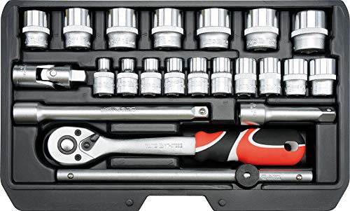 TOOLTRADERS Werkzeugkoffer Steckschlüssel-Satz 22 Tlg. TYP2 3/8' XS Knarrenkasten TOOLTRADERS Werkzeugkoffer Steckschlüssel-Satz 22 Tlg. TYP2 3/8' XS Knarrenkasten von TOOLTRADERS