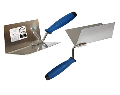 Toolty TLTY-S015 Pflasterkelle aus Edelstahl – Set außen und innen abgewinkelt 120 x 75 mm – Gummigriff – für Mauerwerk, Verputzen – Heimwerker Toolty TLTY-S015 Pflasterkelle aus Edelstahl – Set außen und innen abgewinkelt 120 x 75 mm – Gummigriff – für Mauerwerk, Verputzen – Heimwerker von TOOLTY