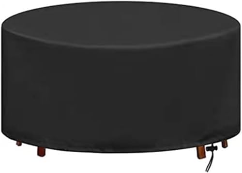 TOOSOAR® Oxford Abdeckung Gartenmöbel, Wasserdicht, Schwarz, T x H Ø 120x75 CM von TOOSOAR