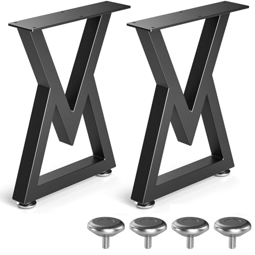 TOOSOAR 16 '' Tischbeine Metall Schwarz, V Form Tischbeine Couchtisch, Couchtisch Beine,1 Paar TOOSOAR 16 '' Tischbeine Metall Schwarz, V Form Tischbeine Couchtisch, Couchtisch Beine,1 Paar von TOOSOAR