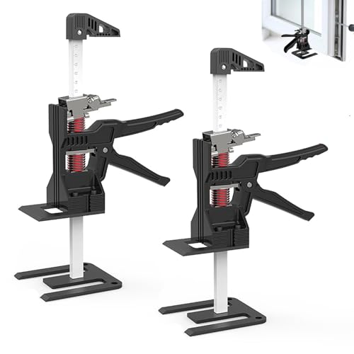 TOOSOAR 2 Stück Arm Handwerkzeug Heber,mit Skala Arm Kraftsparender mit fein justierbarer Hebefunktion,für Möbel,Tür,Schrank,Gipskartonplatten von TOOSOAR
