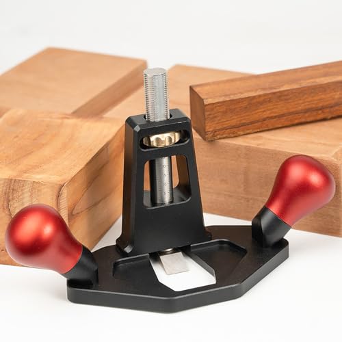 TOOSOAR Handfräshobel,Einstellbar Tiefe Handwerkzeug Hobel,Grundhobel Holzbearbeitungswerkzeug für die Handwerkliche Produktion(Schwarz) von TOOSOAR