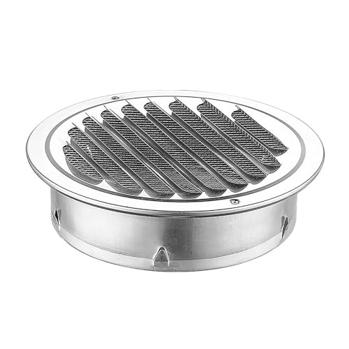 TOOSOAR Lüftungsgitter 300mm Edelstahl,Rund Abluftgitter mit Insektenschutz für Außenwandkanal, Lüftungsgitterabdeckung für Küche, Badezimmer von TOOSOAR