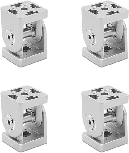 Winkelverbinder, 4 Stück Aluprofil Verbinder, TOOSOAR 180° Drehbereich Verstellwinkel Gelenkverbinde für Aluprofil 30x30 von TOOSOAR