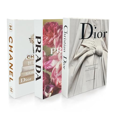 TOP CLADD Chic Faux Book Set für stilvolle Wohnkultur – Preppy Aesthetic Collection (3er-Set) (Orange) von TOP CLADD