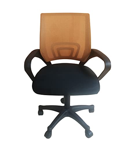 Topeshop FOTEL Moris POMARAÅƒ Office/Computer Chair Padded seat Mesh backrest von TOP E SHOP