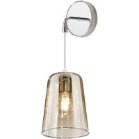 Schirmwandleuchte E27 Fassung max 60W Wandlampe minimalistisches Design verstellbare Höhe max 250cm bernstein Schirmwandleuchte E27 Fassung max 60W Wandlampe minimalistisches Design verstellbare Höhe max 250cm bernstein von TOP-LIGHT