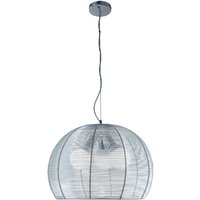 Toplight Basket Pendelleuchte modern d.40 cm 60W aus verchromtem Metall mit Aluminiumdiffusor - E27x3 Fassung von TOP-LIGHT