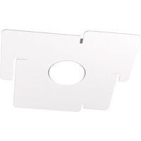 Top-light - echo Top Light LED-Deckenleuchte aus quadratischem weißem Metall mit Gx53-Glühlampenanschluss von TOP-LIGHT