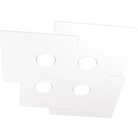 Top-light - echo Top Light LED-Deckenleuchte aus rechteckigem weißem Metall mit 4 Gx53-Glühbirnenfassungen von TOP-LIGHT
