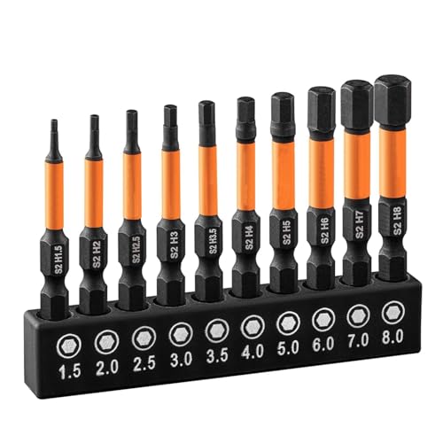 10 Stück 1,5mm-8mm S2 Legierungsstahlbohrer, 1/4-Zoll Sechskantschaft Magnetbohrerset für Elektroschrauber 10 Stück 1,5mm-8mm S2 Legierungsstahlbohrer, 1/4-Zoll Sechskantschaft Magnetbohrerset für Elektroschrauber von TOP-MAX
