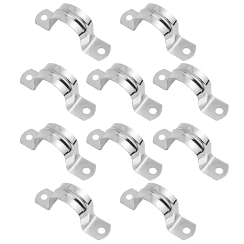 10 Stück U-Rohrschellen, Ø 150mm Edelstahl Sattelklemme Befestigungsschelle, U-Typ Rohrklemme für Wasserrohre Kabelrohr Befestigung 10 Stück U-Rohrschellen, Ø 150mm Edelstahl Sattelklemme Befestigungsschelle, U-Typ Rohrklemme für Wasserrohre Kabelrohr Befestigung von TOP-MAX