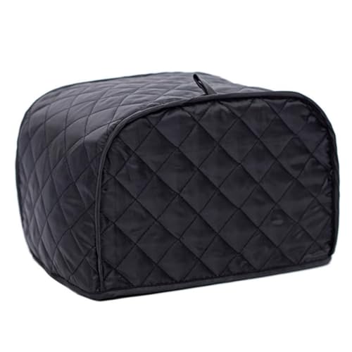 2 Scheiben Toaster Abdeckung, 28x19x20cm Staubdichte Geräteabdeckung für Küchentoaster (Schwarz) von TOP-MAX