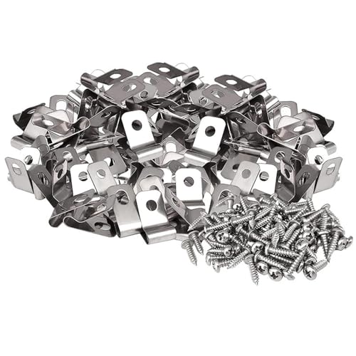 200Stück Aluminium Zaundrahtklemmen, Viehzucht Drahtzaunclips zum Anbringen von Drahtgitter und Kabeln an Holzpfosten und Wänden 200Stück Aluminium Zaundrahtklemmen, Viehzucht Drahtzaunclips zum Anbringen von Drahtgitter und Kabeln an Holzpfosten und Wänden von TOP-MAX