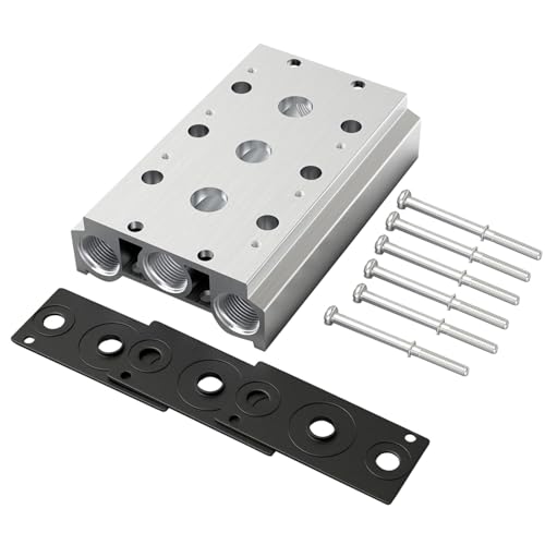 300M 3F 3-Positionen Verteiler für 4V3 Seires Magnetventil 300M 3F 3-Positionen Verteiler für 4V3 Seires Magnetventil von TOP-MAX