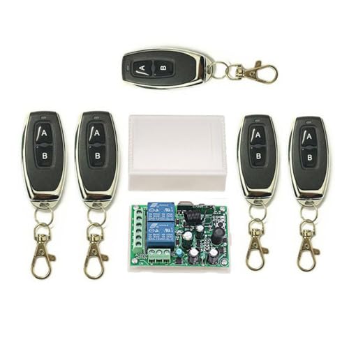 5 Stücke 2 Kanäle 433 MHZ Fernbedienung für Kanäle/Funkschalter + 1 Stück Empfänger, für Fenster, Eingänge, Garagentüren, Alarmsysteme 5 Stücke 2 Kanäle 433 MHZ Fernbedienung für Kanäle/Funkschalter + 1 Stück Empfänger, für Fenster, Eingänge, Garagentüren, Alarmsysteme von TOP-MAX