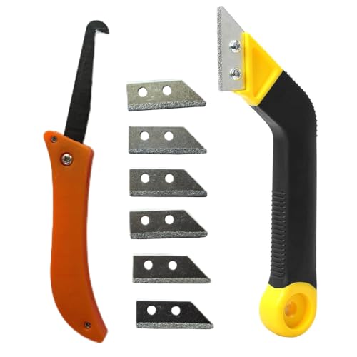9 Stück Profi Fugenkratzer Werkzeug, Fugenreiniger Entferner Abgewinkelte Handsäge für Fliesenfugen mit Ersatzzubehör zur Fliesenreinigung 9 Stück Profi Fugenkratzer Werkzeug, Fugenreiniger Entferner Abgewinkelte Handsäge für Fliesenfugen mit Ersatzzubehör zur Fliesenreinigung von TOP-MAX