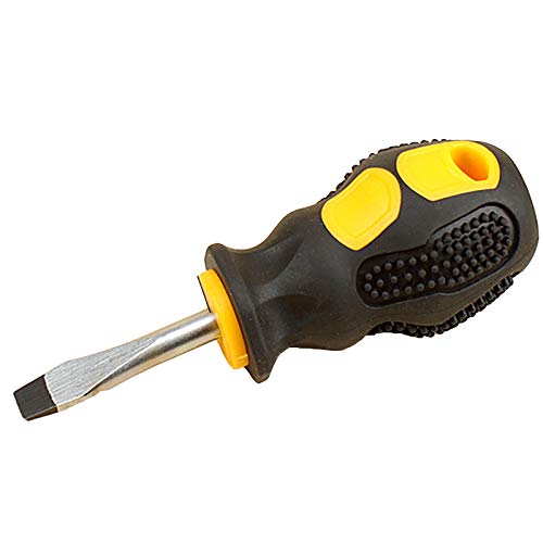 Mini Stubby Schraubendreher Edelstahl Schlitzschraubenkopf Kleine kompakte Handwerkzeuge für Reparaturarbeiten von TOP-MAX