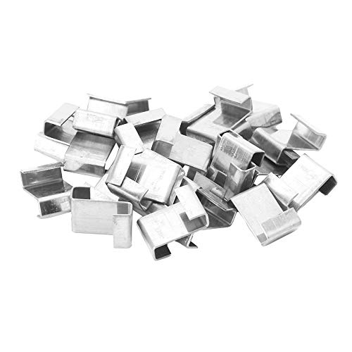 TOP-MAX Gewächshaus-Glas-Clips, Edelstahl, 25 Stück von TOP-MAX