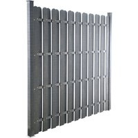 WPC Sichtschutzelement anthrazit mit Pfosten WPC Sichtschutzelement anthrazit mit Pfosten von TOP MULTI