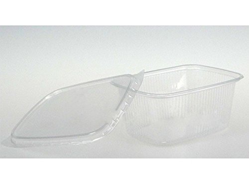 Feinkostbecher mit Deckel 250ml 250St - 2000St Verpackungsbecher Salatbecher , Wunsch:500 Stück von Tcllka