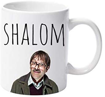 Friday Night Jim – Shalom – Glänzende Keramik-Foto-Tasse von TOP Marques Collectibles