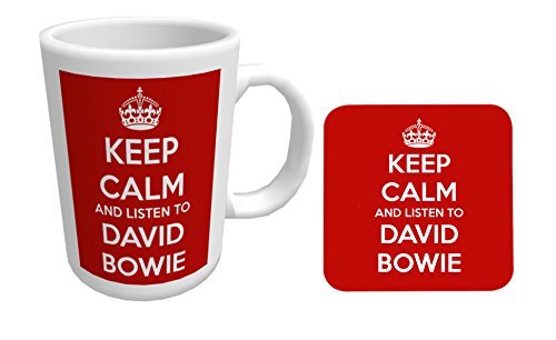 Keep Calm and Listen to David Bowie - Mug and Coaster Set by Top Banana von TOP Marques Collectibles