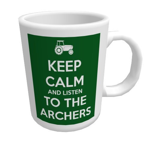 Keramik-Foto-Tasse Keep Calm and Listen to The Archers von TOP Marques Collectibles