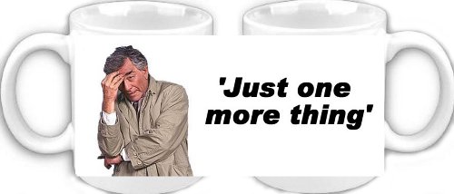 TOP Marques Collectibles Top Banana Columbo – Just One More Thing – Keramik-Foto-Tasse von Topfinel