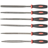 6 tlg. Metallfeilen Set 100 mm, Nadelfeilen von TOP TOOLS