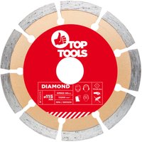Diamantscheibe 115 x 22,2 mm, segmentiert von TOP TOOLS