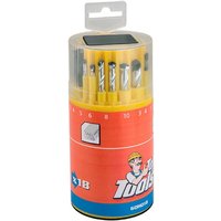 Diverse Bohrer (Metall/Beton/Holz), 18er Set von TOP TOOLS