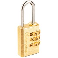 Gepäckschloss 21 mm mit Zahlenschloss 3-stellig in gold Gepäckschloss 21 mm mit Zahlenschloss 3-stellig in gold von TOP TOOLS