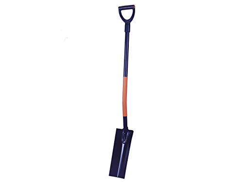 TOP TOOLS Profi Drainagespaten Spaten Bauspaten Kabelspaten Kanalspaten Metallstiel ZG von TOP TOOLS