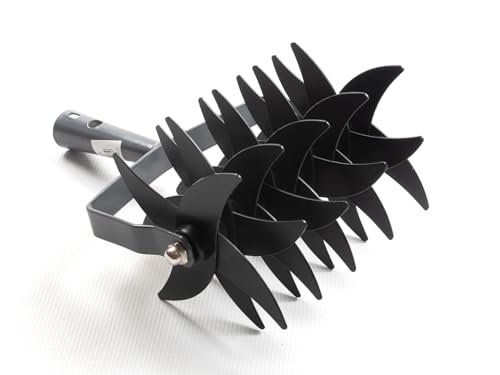 Rasenkultivator Kultivator Sternfräse Krümler Bodenkrümler Rollhacke 20 cm 9-Star von TOP TOOLS