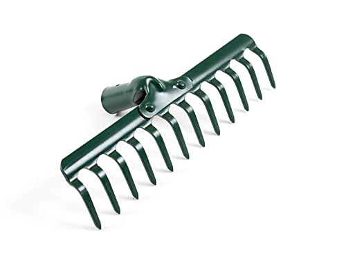 Rechen 14 Zinken 36 cm Rasenrechen Heurechen Harke ohne stiel (14 Zinken) von TOP TOOLS
