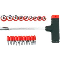 Schraubendreherbits und -nüsse mit Halter, 21-teiliger Satz von TOP TOOLS