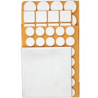 Selbstklebende Filzgleiter, weiß, 106 Stk. von TOP TOOLS