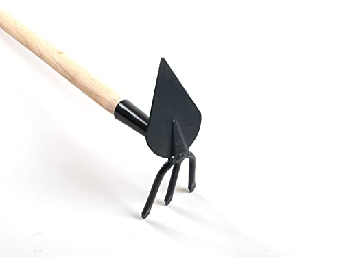 TOP TOOLS Gartenhacke mit Stiel Handgrubber Jätegrubber Unkraut Jäter 110cm SERC von TOP TOOLS