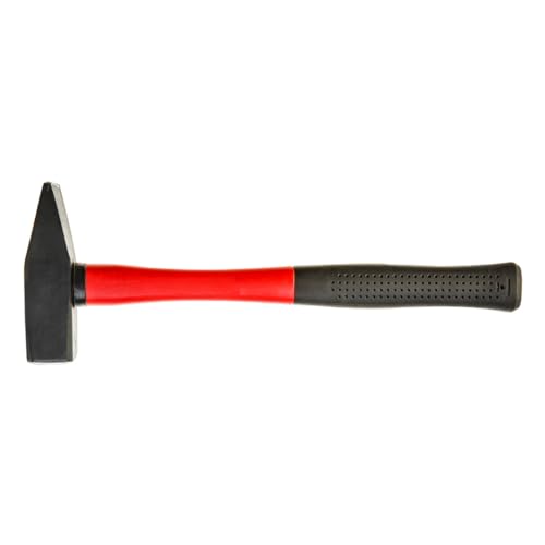 TOP TOOLS Professional Schlosserhammer Fiberglasstiel - Hammer in Schwarz und Rot nach DIN 1041 mit Kunststoffstiel Werkzeug - Robuster Stiel - Ingenieurhammer Profi Werkzeug Hammer (200g) von TOP TOOLS