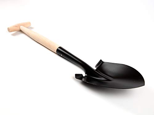 TOP TOOLS Spaten Gartenspaten Pionierspaten Spitzspaten aus Stahl mit Holzstiel von TOP TOOLS