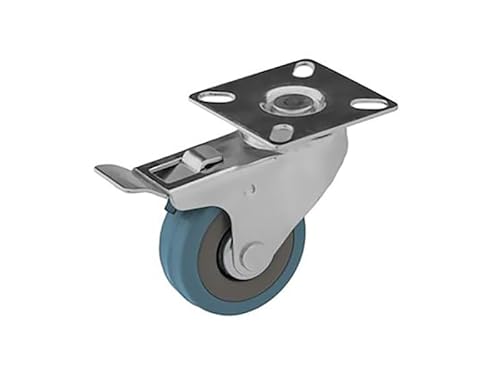 TOP TOOLS Transportrollen, Lenkrollen Ø 50 mit Montageplatten und Bremse von TOP TOOLS