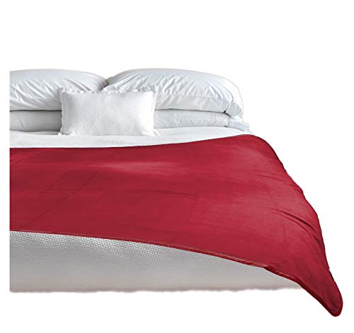 TOP 100% Waterproof Blanket Red/Grey Jumbo 80x60 for Adults and Pets. Keep Everything Dry No Matter How Wet It Gets! Ultra-Soft, Noiseless, Leakproof. Bed, Mattress, Furniture Protector. EZ Wash/Dry von TOP Waterproof Blanket